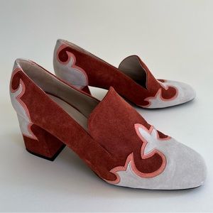 Freda Salvador Suede Western Heels 
Size 8.5